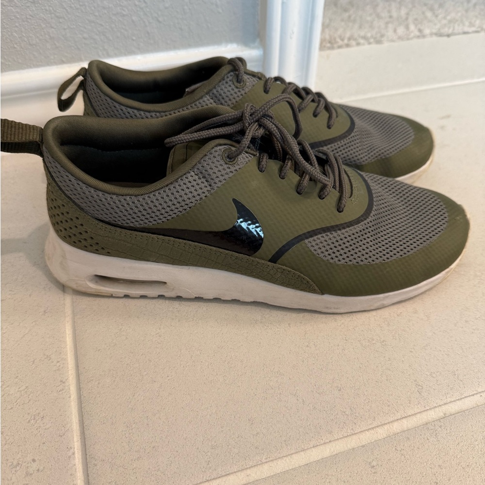 Women's Olive Green Nike Athletic Sneakers